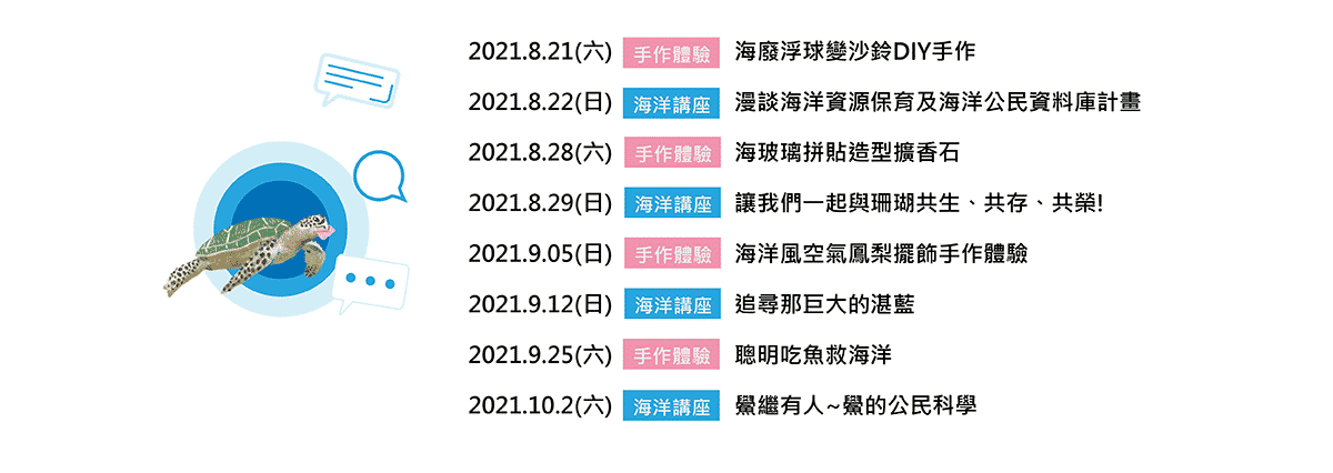 澎湖2021有氧海洋提案 海洋系列講座